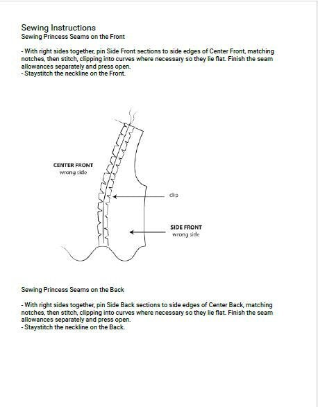 Boat Neck Linen Mini Dress Sewing Pattern PDF XS-4XL