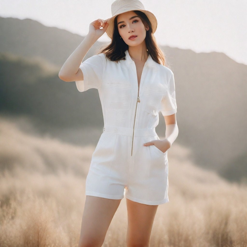 Playsuit Sewing Pattern Mini Jumpsuit Romper PDF XS-4XL