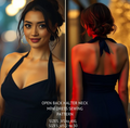 Halter Neck Open Back Dress Sewing Pattern PDF XS-4XL